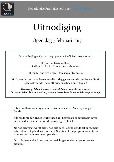 Uitnodiging - Pmgg