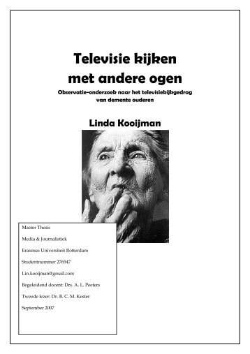 Televisie kijken met andere ogen - Moderne-Dementiezorg