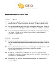 Reglement Auditcommissie Kifid