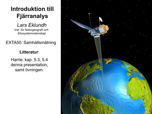 20. Fjärranalys (uppdaterad 2012) - Institutionen för naturgeografi ...