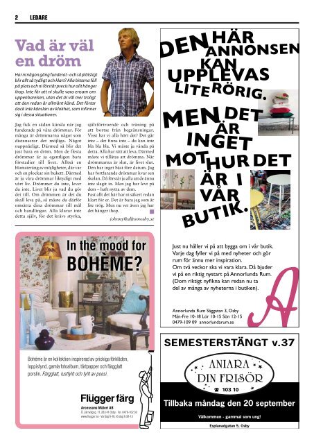 Helge Å-festivalen i bilder Sid. 8–9 - 100% lokaltidning