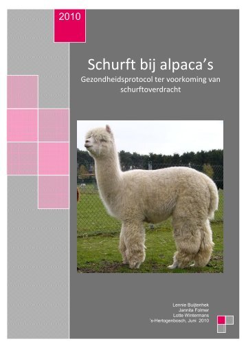 Schurft bij alpaca's - Levende Have