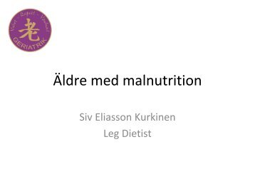 Äldre med malnutrition