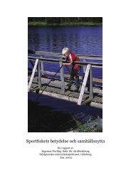 Sportfiskets betydelse och samhällsnytta (pdf) - Sveaskog