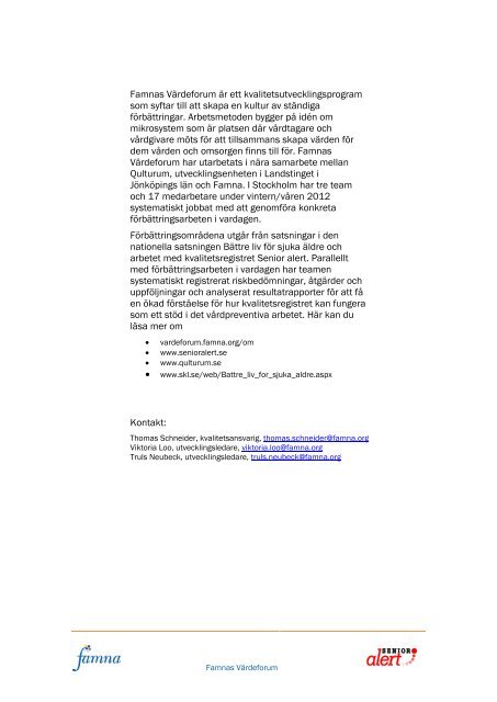 Värdeforum - Famna