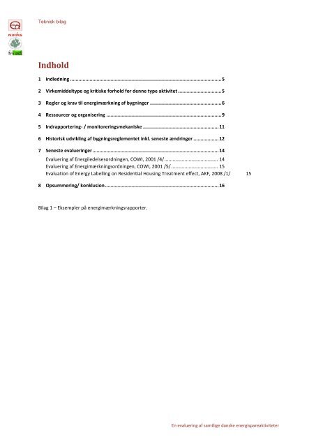 Energimærkning af bygninger. - Ea Energianalyse