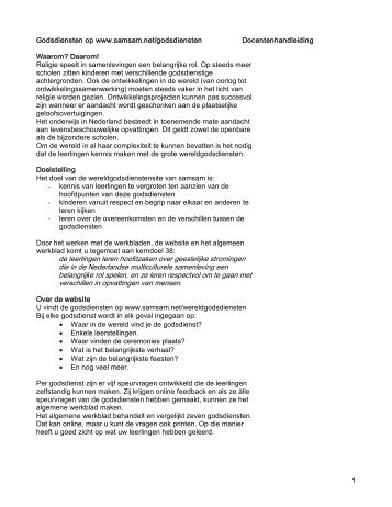 printen - wereldgodsdiensten samsam