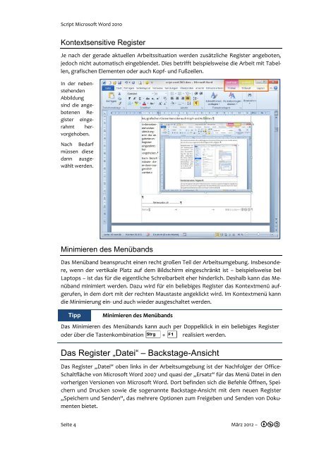 Script MS Office Word 2010 - Umsonst(T)raum