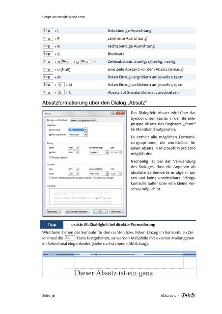 Script MS Office Word 2010 - Umsonst(T)raum