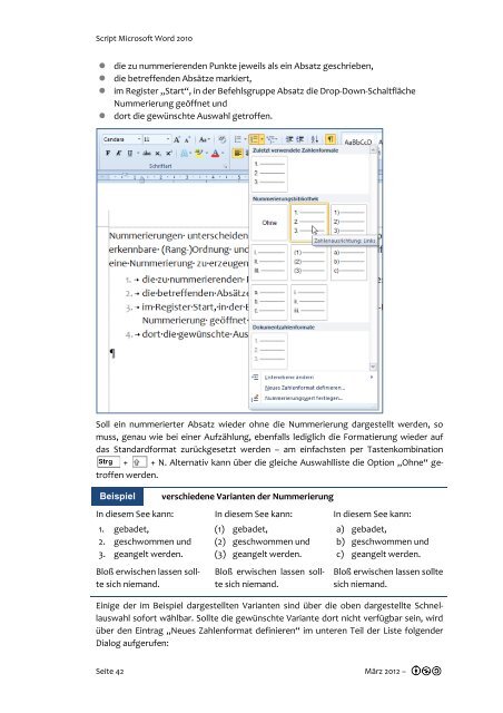 Script MS Office Word 2010 - Umsonst(T)raum