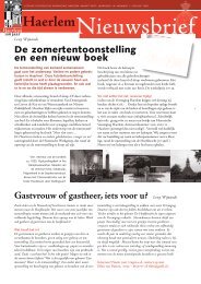 Nieuwsbrief maart 2007 - Historische Vereniging Haerlem