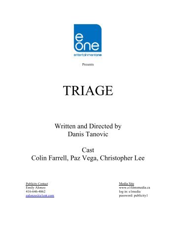 TRIAGE - eonefilmsmedia.ca