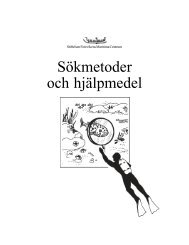 Sökmetoder och hjälpmedel - Fotevikens Museum
