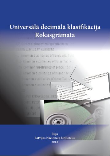 Universālā decimālā klasi kācija Rokasgrāmata - anaZana