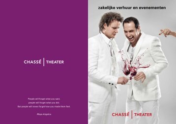 zakelijke verhuur en evenementen - Chassé Theater