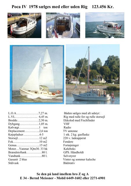 Udvidet liste med billeder over både til salg 2013 - Assens-marina.dk