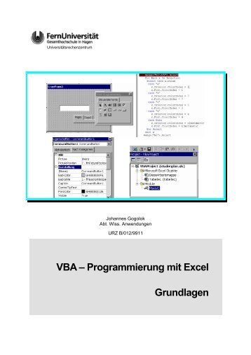 VBA – Programmierung mit Excel Grundlagen