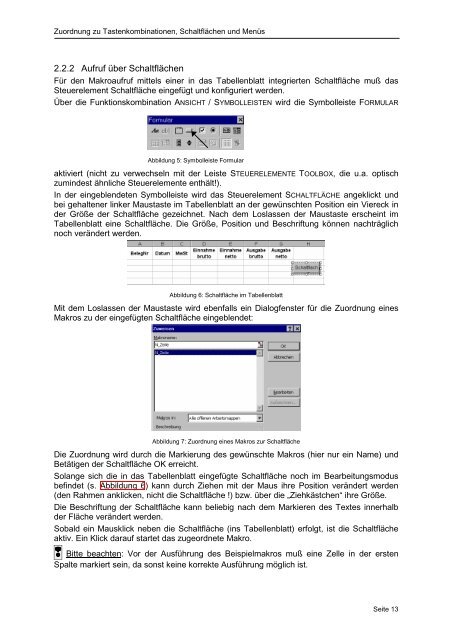 VBA – Programmierung mit Excel Grundlagen