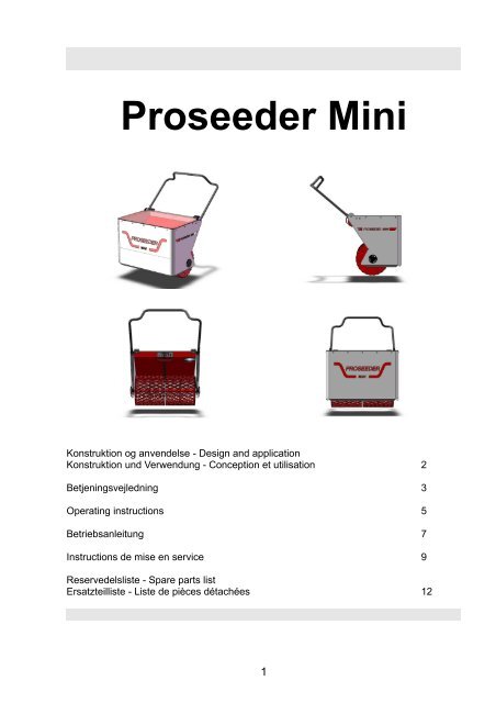 Proseeder Mini - Prodana