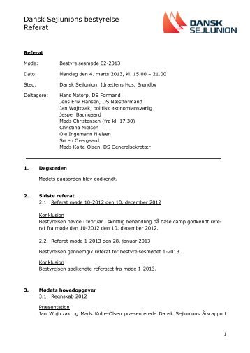 DS-Bestyrelse_REFERAT_02-2013_4mar.pdf.pdf ... - Dansk Sejlunion
