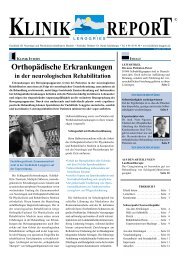 KLINIK REPORT - Fachklinik Lenggries