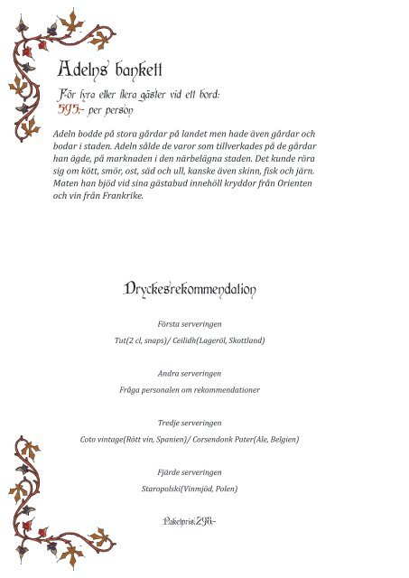 Meny PDF - Sjätte Tunnan
