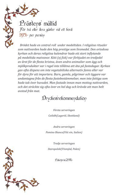 Meny PDF - Sjätte Tunnan