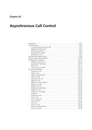 Chapter 20: Asynchronous Call Control - Allied Telesis