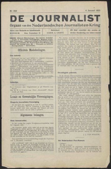 DE JOURNALIST