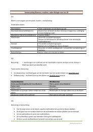 Samenvatting Hoofdstuk - Biologiepagina