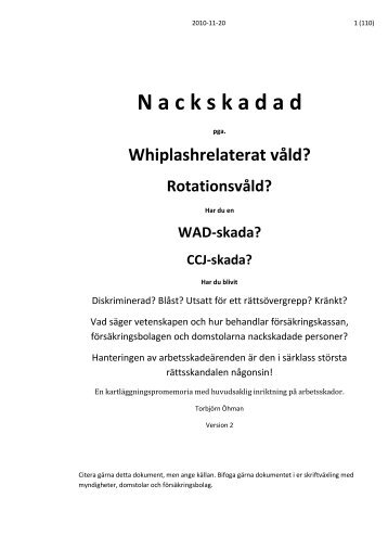 Rotationsvåld? - Whiplashgruppen