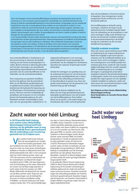 thema drinkwater - H2O - Tijdschrift voor watervoorziening en ...