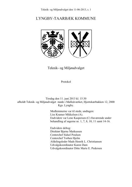 publicering Protokoller - Lyngby Taarbæk Kommune
