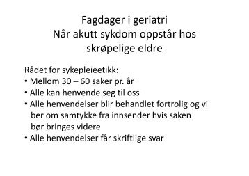 Hustad Berit Daae 2012 Når akutt sykdom oppstår hos eldre_spl ...