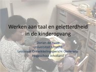 Het belang van taalstimulering in de kinderopvang - Stichting Lezen ...