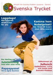 Svenska Trycket nr 7 2010 - Svenska-klubben.ch