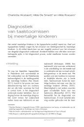 Diagnostiek van taalstoornissen bij meertalige kinderen. Signaal