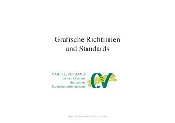 Grafische Richtlinien und Standards - Cartellverband der ...