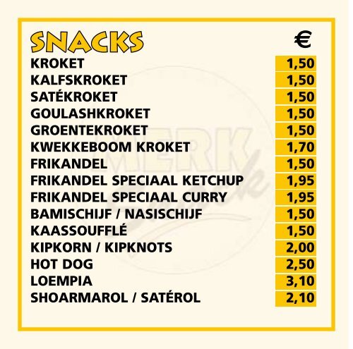Assortiment - Snackbar Jan en Jan