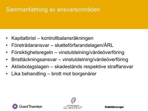 Vilket ansvar har styrelsen? Helsingborg - Grant Thornton