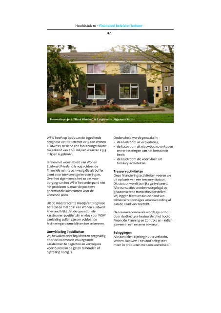 Jaarverslag 2011 - Wonen Zuidwest Friesland