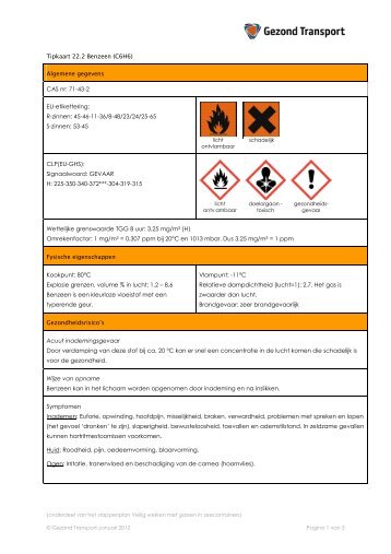 22.2 Benzeen - Oplossingenboek - Gezond Transport