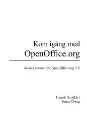 Kom igång med OpenOffice - SE