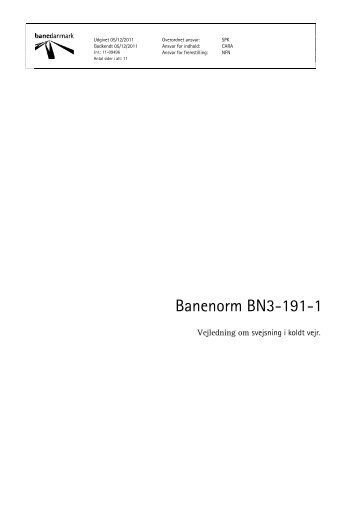 Banenorm BN3-191-1 - Banedanmark