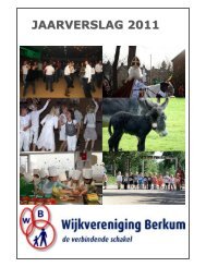 JAARVERSLAG 2011 - Wijkvereniging Berkum