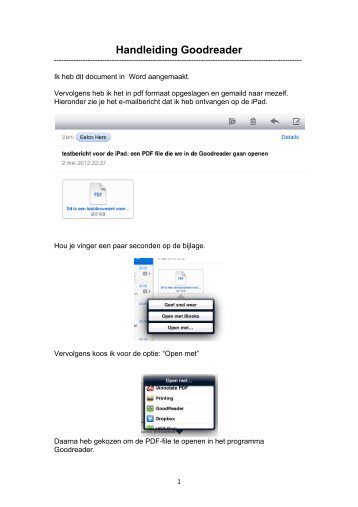 Handleiding Goodreader - Peak Professionals