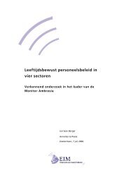 Leeftijdsbewust personeelsbeleid in vier sectoren - Leeftijd op het ...