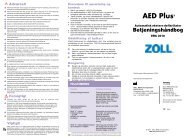 Betjeningsmanual til AED Plus hjertestarter - Hjertevagt.dk