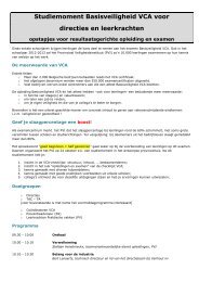 Studiemoment Basisveiligheid VCA voor directies en ... - BeSWIC