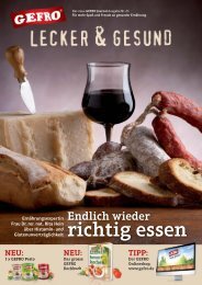 GEFRO Journal 23 - Endlich wieder richtig essen